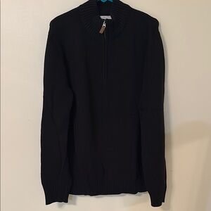 St. John's Bay Black Zip Up Sweater